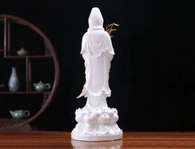 Load image into Gallery viewer, Chinese Feng Shui Lucky Wealth Gold Blessing Buddha Guanyin God Statues Home/Office Decor Sculpture Craft Living Room TV Cabinet Fortune Ornament Housewarming Gift