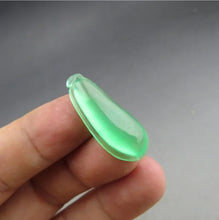 Load image into Gallery viewer, 10% OF- Certified Natural Icy Jadeite Emerald A*Jade Handcarved Lucky Blessing Melon Pendant A53