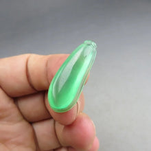 Load image into Gallery viewer, 10% OF- Certified Natural Icy Jadeite Emerald A*Jade Handcarved Lucky Blessing Melon Pendant A53