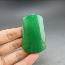 Load image into Gallery viewer, 10% OF- Certified Natural Icy Jadeite Emerald A*Jade Handcarved Lucky Blessing Pendant A265