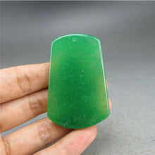 Load image into Gallery viewer, 10% OF- Certified Natural Icy Jadeite Emerald A*Jade Handcarved Lucky Blessing Pendant A265
