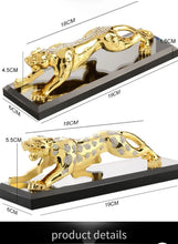Load image into Gallery viewer, Chinese Feng Shui Wealth Lucky Leopard Statue Home/Office Decor Sculpture Craft Living Room TV Cabinet Fortune Ornament Housewarming Gift