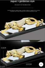 Load image into Gallery viewer, Chinese Feng Shui Wealth Lucky Leopard Statue Home/Office Decor Sculpture Craft Living Room TV Cabinet Fortune Ornament Housewarming Gift