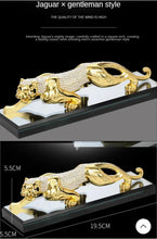 Load image into Gallery viewer, Chinese Feng Shui Wealth Lucky Leopard Statue Home/Office Decor Sculpture Craft Living Room TV Cabinet Fortune Ornament Housewarming Gift