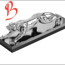 Load image into Gallery viewer, Chinese Feng Shui Wealth Lucky Leopard Statue Home/Office Decor Sculpture Craft Living Room TV Cabinet Fortune Ornament Housewarming Gift