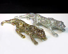 Load image into Gallery viewer, Chinese Feng Shui Wealth Lucky Bling Bling Gold/Silver Leopard Statue Home/Office Decor Sculpture Craft Living Room TV Cabinet Fortune Ornament Housewarming Gift