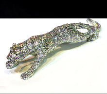 Load image into Gallery viewer, Chinese Feng Shui Wealth Lucky Bling Bling Gold/Silver Leopard Statue Home/Office Decor Sculpture Craft Living Room TV Cabinet Fortune Ornament Housewarming Gift