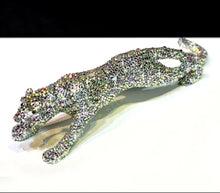 Load image into Gallery viewer, Chinese Feng Shui Wealth Lucky Bling Bling Gold/Silver Leopard Statue Home/Office Decor Sculpture Craft Living Room TV Cabinet Fortune Ornament Housewarming Gift