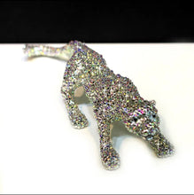 Load image into Gallery viewer, Chinese Feng Shui Wealth Lucky Bling Bling Gold/Silver Leopard Statue Home/Office Decor Sculpture Craft Living Room TV Cabinet Fortune Ornament Housewarming Gift