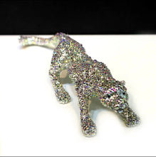 Load image into Gallery viewer, Chinese Feng Shui Wealth Lucky Bling Bling Gold/Silver Leopard Statue Home/Office Decor Sculpture Craft Living Room TV Cabinet Fortune Ornament Housewarming Gift