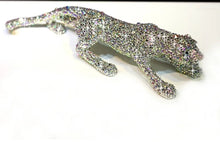 Load image into Gallery viewer, Chinese Feng Shui Wealth Lucky Bling Bling Gold/Silver Leopard Statue Home/Office Decor Sculpture Craft Living Room TV Cabinet Fortune Ornament Housewarming Gift