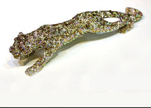 Load image into Gallery viewer, Chinese Feng Shui Wealth Lucky Bling Bling Gold/Silver Leopard Statue Home/Office Decor Sculpture Craft Living Room TV Cabinet Fortune Ornament Housewarming Gift