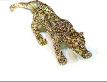 Load image into Gallery viewer, Chinese Feng Shui Wealth Lucky Bling Bling Gold/Silver Leopard Statue Home/Office Decor Sculpture Craft Living Room TV Cabinet Fortune Ornament Housewarming Gift