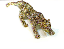 Load image into Gallery viewer, Chinese Feng Shui Wealth Lucky Bling Bling Gold/Silver Leopard Statue Home/Office Decor Sculpture Craft Living Room TV Cabinet Fortune Ornament Housewarming Gift
