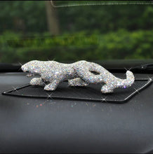Load image into Gallery viewer, Chinese Feng Shui Wealth Bling Bling Gold/Silver Leopard/Jaguar Statue Home/Office Decor Sculpture Craft Living Room TV Cabinet Fortune Ornament Housewarming Gift