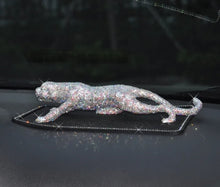 Load image into Gallery viewer, Chinese Feng Shui Wealth Bling Bling Gold/Silver Leopard/Jaguar Statue Home/Office Decor Sculpture Craft Living Room TV Cabinet Fortune Ornament Housewarming Gift