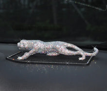 Load image into Gallery viewer, Chinese Feng Shui Wealth Bling Bling Gold/Silver Leopard/Jaguar Statue Home/Office Decor Sculpture Craft Living Room TV Cabinet Fortune Ornament Housewarming Gift
