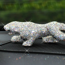 Load image into Gallery viewer, Chinese Feng Shui Wealth Bling Bling Gold/Silver Leopard/Jaguar Statue Home/Office Decor Sculpture Craft Living Room TV Cabinet Fortune Ornament Housewarming Gift