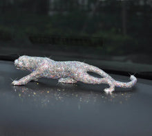 Load image into Gallery viewer, Chinese Feng Shui Wealth Bling Bling Gold/Silver Leopard/Jaguar Statue Home/Office Decor Sculpture Craft Living Room TV Cabinet Fortune Ornament Housewarming Gift