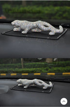 Load image into Gallery viewer, Chinese Feng Shui Wealth Bling Bling Gold/Silver Leopard/Jaguar Statue Home/Office Decor Sculpture Craft Living Room TV Cabinet Fortune Ornament Housewarming Gift