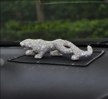 Load image into Gallery viewer, Chinese Feng Shui Wealth Bling Bling Gold/Silver Leopard/Jaguar Statue Home/Office Decor Sculpture Craft Living Room TV Cabinet Fortune Ornament Housewarming Gift