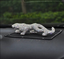 Load image into Gallery viewer, Chinese Feng Shui Wealth Bling Bling Gold/Silver Leopard/Jaguar Statue Home/Office Decor Sculpture Craft Living Room TV Cabinet Fortune Ornament Housewarming Gift