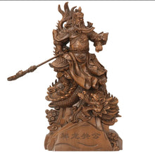 Load image into Gallery viewer, 20"H Chinese Feng Shui Wealth Successful Gold GuanGong Statue Home/Office Decor Sculpture Craft Living Room TV Cabinet Fortune Ornament Housewarming Gift