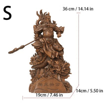 Load image into Gallery viewer, 20"H Chinese Feng Shui Wealth Successful Gold GuanGong Statue Home/Office Decor Sculpture Craft Living Room TV Cabinet Fortune Ornament Housewarming Gift