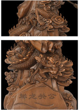 Load image into Gallery viewer, 20"H Chinese Feng Shui Wealth Successful Gold GuanGong Statue Home/Office Decor Sculpture Craft Living Room TV Cabinet Fortune Ornament Housewarming Gift