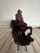 Load image into Gallery viewer, 8"L Chinese Feng Shui Wealth Successful Lucky Red 3 Running Horse Statue Home/Office Decor Sculpture Craft Living Room TV Cabinet Fortune Ornament Housewarming Gift
