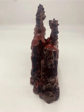 Load image into Gallery viewer, 8"L Chinese Feng Shui Wealth Successful Lucky Red 2 Running Horse Statue Home/Office Decor Sculpture Craft Living Room TV Cabinet Fortune Ornament Housewarming Gift