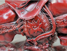 Load image into Gallery viewer, 11"L Chinese Feng Shui Wealth Successful Lucky Red Running Horse Statue Home/Office Decor Sculpture Craft Living Room TV Cabinet Fortune Ornament Housewarming Gift