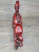 Load image into Gallery viewer, 11"L Chinese Feng Shui Wealth Successful Lucky Red Running Horse Statue Home/Office Decor Sculpture Craft Living Room TV Cabinet Fortune Ornament Housewarming Gift