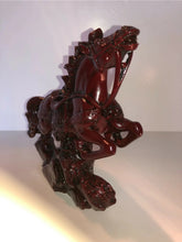 Load image into Gallery viewer, 9"L Chinese Feng Shui Wealth Successful Lucky Red Running Horse Statue Home/Office Decor Sculpture Craft Living Room TV Cabinet Fortune Ornament Housewarming Gift