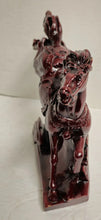 Load image into Gallery viewer, 8"L Chinese Feng Shui Wealth Successful Lucky Red Running Horse Statue Home/Office Decor Sculpture Craft Living Room TV Cabinet Fortune Ornament Housewarming Gift