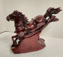 Load image into Gallery viewer, 8"L Chinese Feng Shui Wealth Successful Lucky Red Running Horse Statue Home/Office Decor Sculpture Craft Living Room TV Cabinet Fortune Ornament Housewarming Gift