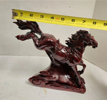 Load image into Gallery viewer, 8"L Chinese Feng Shui Wealth Successful Lucky Red Running Horse Statue Home/Office Decor Sculpture Craft Living Room TV Cabinet Fortune Ornament Housewarming Gift