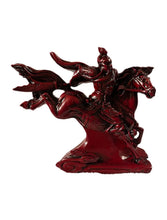 Load image into Gallery viewer, 8"L Chinese Feng Shui Wealth Successful Lucky Red/Black/Gold Running Horse Statue Home/Office Decor Sculpture Craft Living Room TV Cabinet Fortune Ornament Housewarming Gift