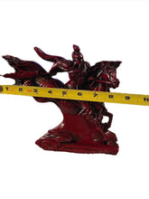 Load image into Gallery viewer, 8"L Chinese Feng Shui Wealth Successful Lucky Red/Black/Gold Running Horse Statue Home/Office Decor Sculpture Craft Living Room TV Cabinet Fortune Ornament Housewarming Gift