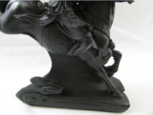 Load image into Gallery viewer, 8"L Chinese Feng Shui Wealth Successful Lucky Red/Black/Gold Running Horse Statue Home/Office Decor Sculpture Craft Living Room TV Cabinet Fortune Ornament Housewarming Gift