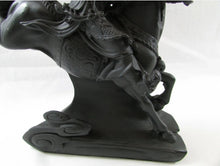 Load image into Gallery viewer, 8"L Chinese Feng Shui Wealth Successful Lucky Red/Black/Gold Running Horse Statue Home/Office Decor Sculpture Craft Living Room TV Cabinet Fortune Ornament Housewarming Gift