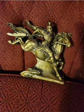 Load image into Gallery viewer, 8"L Chinese Feng Shui Wealth Successful Lucky Red/Black/Gold Running Horse Statue Home/Office Decor Sculpture Craft Living Room TV Cabinet Fortune Ornament Housewarming Gift