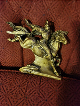 Load image into Gallery viewer, 8"L Chinese Feng Shui Wealth Successful Lucky Red/Black/Gold Running Horse Statue Home/Office Decor Sculpture Craft Living Room TV Cabinet Fortune Ornament Housewarming Gift