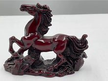 Load image into Gallery viewer, Chinese Feng Shui Wealth Successful Lucky Red Running Horse Statue Home/Office Decor Sculpture Craft Living Room TV Cabinet Fortune Ornament Housewarming Gift