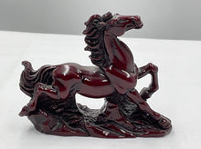 Load image into Gallery viewer, Chinese Feng Shui Wealth Successful Lucky Red Running Horse Statue Home/Office Decor Sculpture Craft Living Room TV Cabinet Fortune Ornament Housewarming Gift