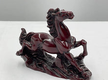 Load image into Gallery viewer, Chinese Feng Shui Wealth Successful Lucky Red Running Horse Statue Home/Office Decor Sculpture Craft Living Room TV Cabinet Fortune Ornament Housewarming Gift