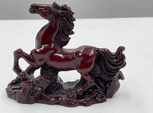 Load image into Gallery viewer, Chinese Feng Shui Wealth Successful Lucky Red Running Horse Statue Home/Office Decor Sculpture Craft Living Room TV Cabinet Fortune Ornament Housewarming Gift