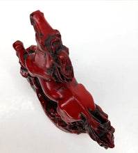 Load image into Gallery viewer, A Pair of Chinese Feng Shui Wealth Successful Lucky Red Running Horse Statues Home/Office Decor Sculpture Craft Living Room TV Cabinet Fortune Ornament Housewarming Gift