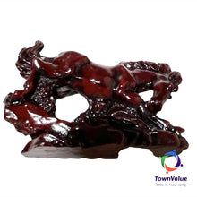 Load image into Gallery viewer, Chinese Feng Shui Wealth Successful Lucky Red Running Horse Statue Home/Office Decor Sculpture Craft Living Room TV Cabinet Fortune Ornament Housewarming Gift