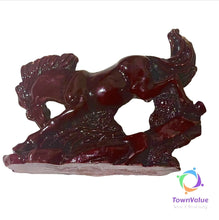 Load image into Gallery viewer, Chinese Feng Shui Wealth Successful Lucky Red Running Horse Statue Home/Office Decor Sculpture Craft Living Room TV Cabinet Fortune Ornament Housewarming Gift